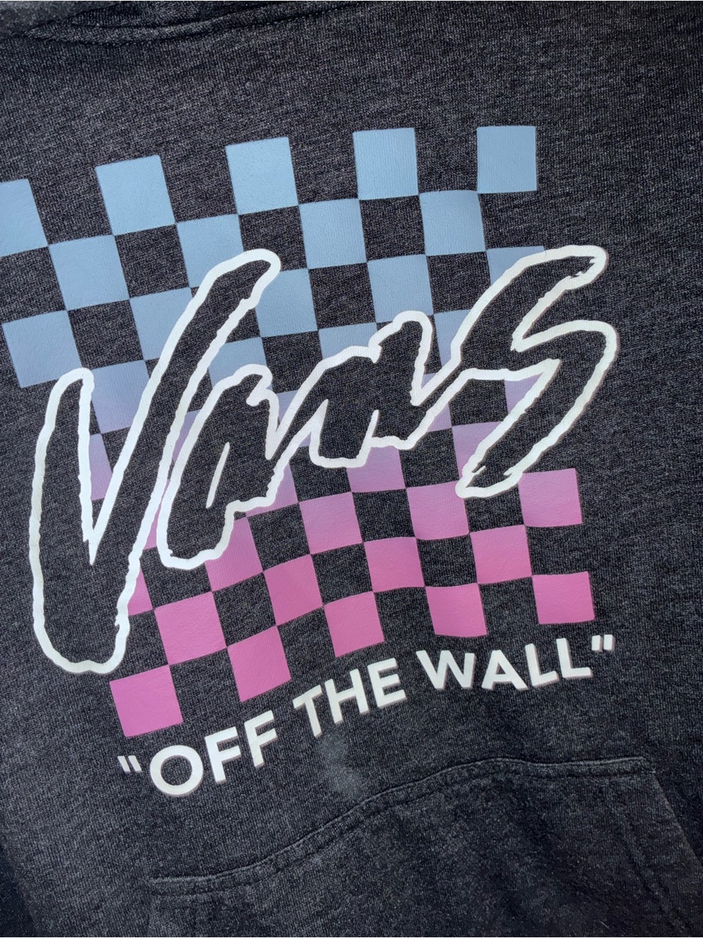 Vans 'Off The Wall' Checkerboard Wall Decor - Pink & Light Blue Youth large